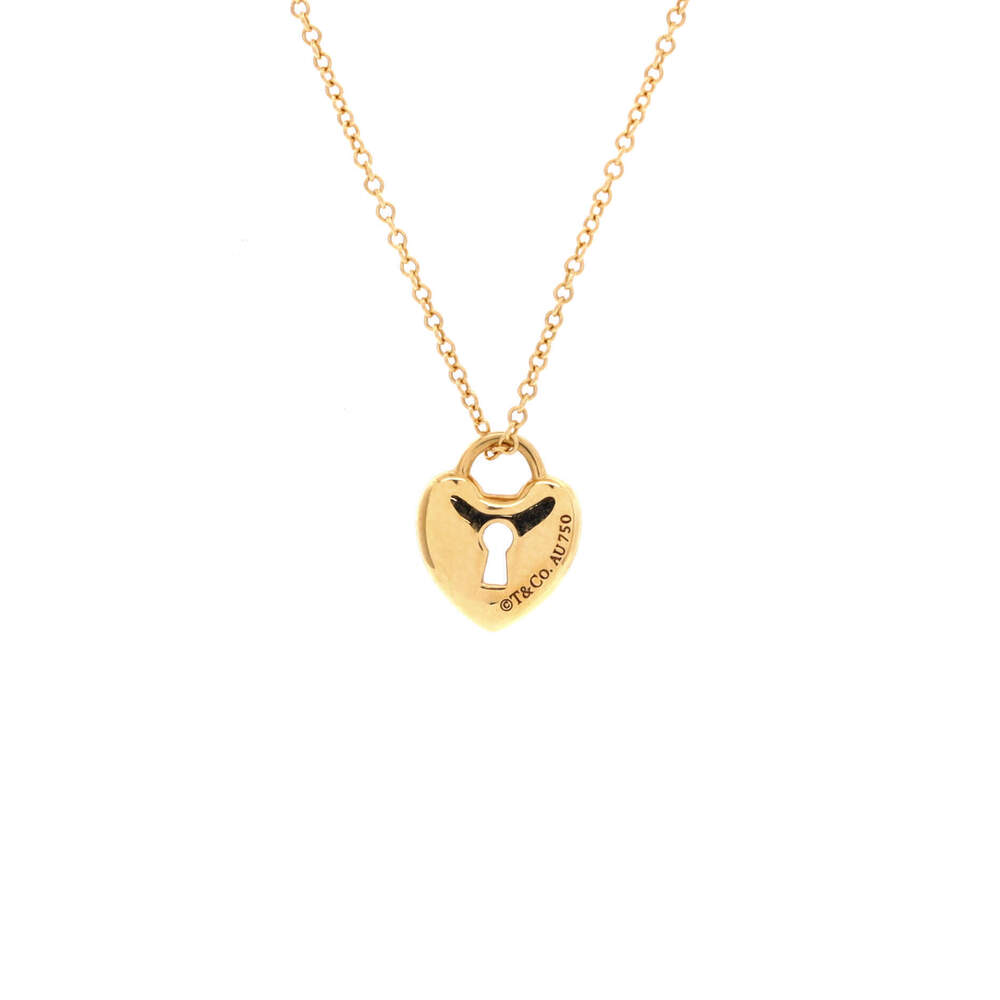 Tiffany & Co. Heart Lock Pendant Necklace